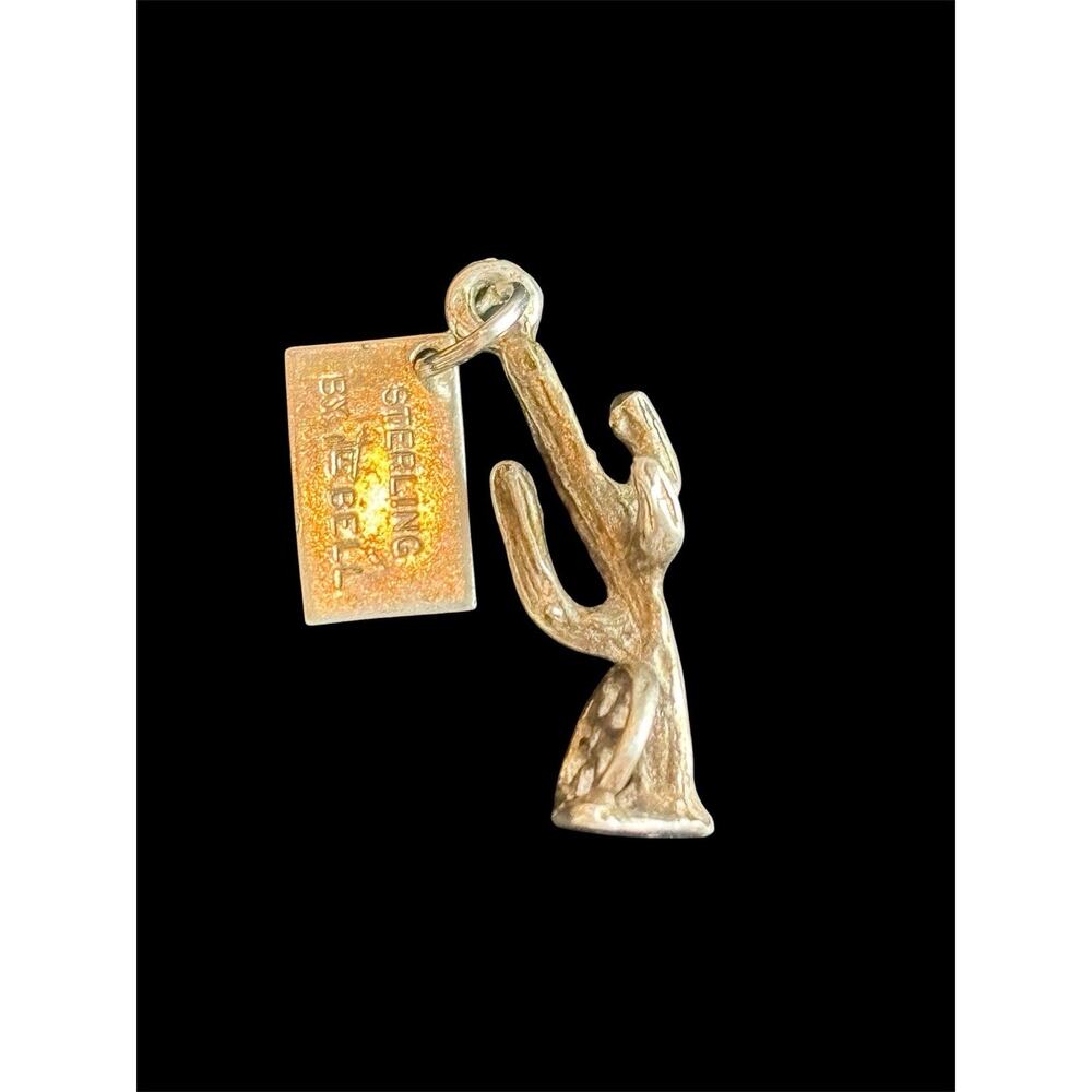 Vtg Sterling Silver Saguaro Cactus 3D Charm Arizona Bell Trading 925